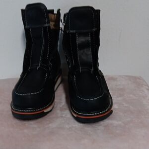 Men's Black and Tan Boots